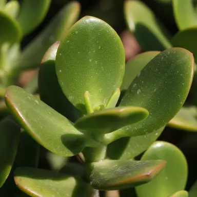 Jade Plant — Leaf detail